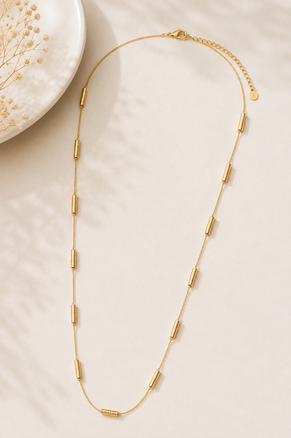 Colar Longo Canutilho Fosco Ouro 18k