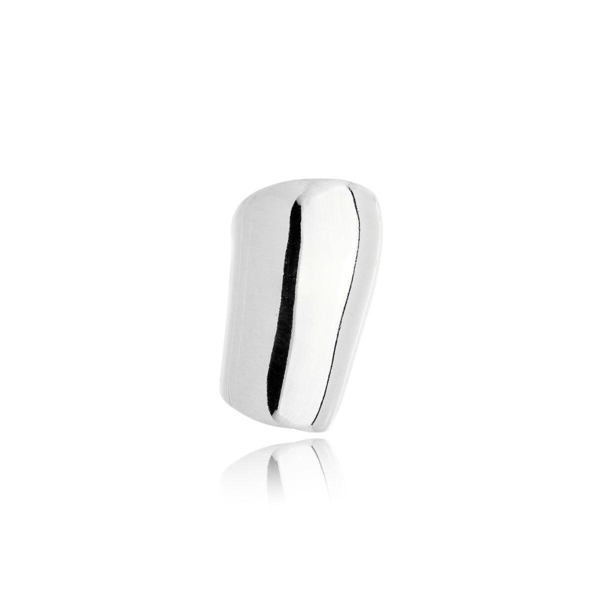 Piercing Fake Bold Liso Folheado em Ródio Branco