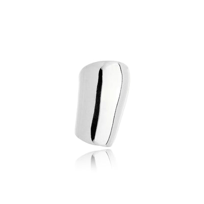 Piercing Fake Bold Liso Folheado em Ródio Branco