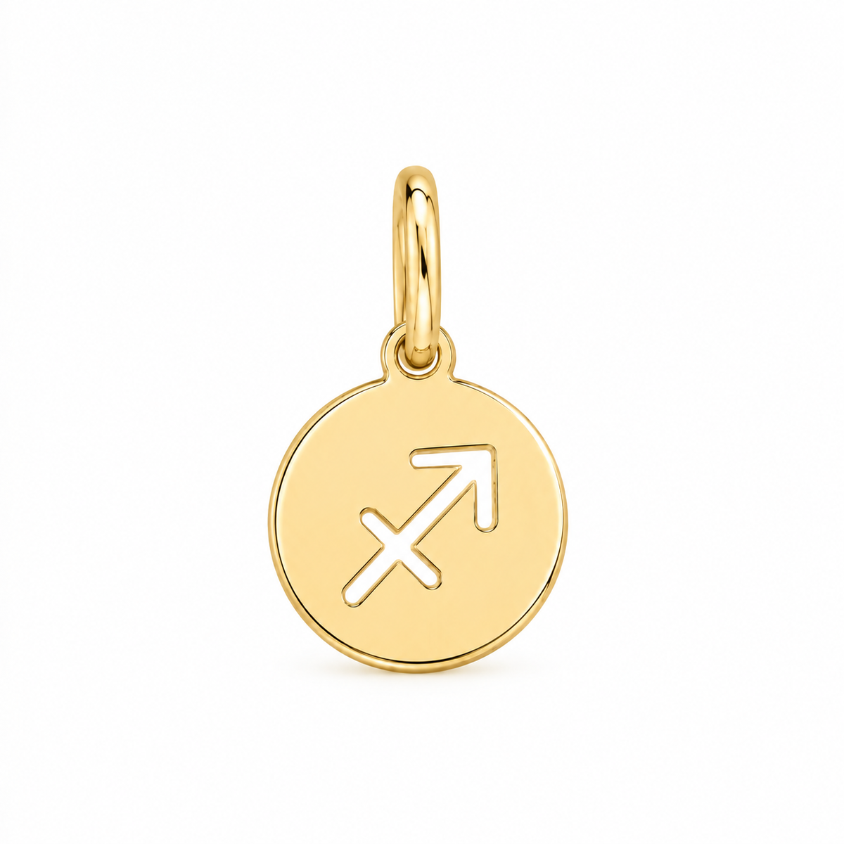 Scarlat SKU 15151 foto 1 | Pingente Signos Chapinha Lisa Ouro 18k