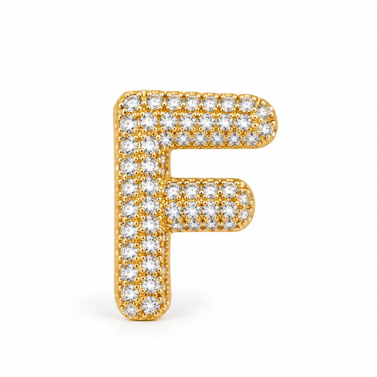 Scarlat SKU 15119 foto 1 | Pingente Letras Puffers Cravejadas Ouro 18k