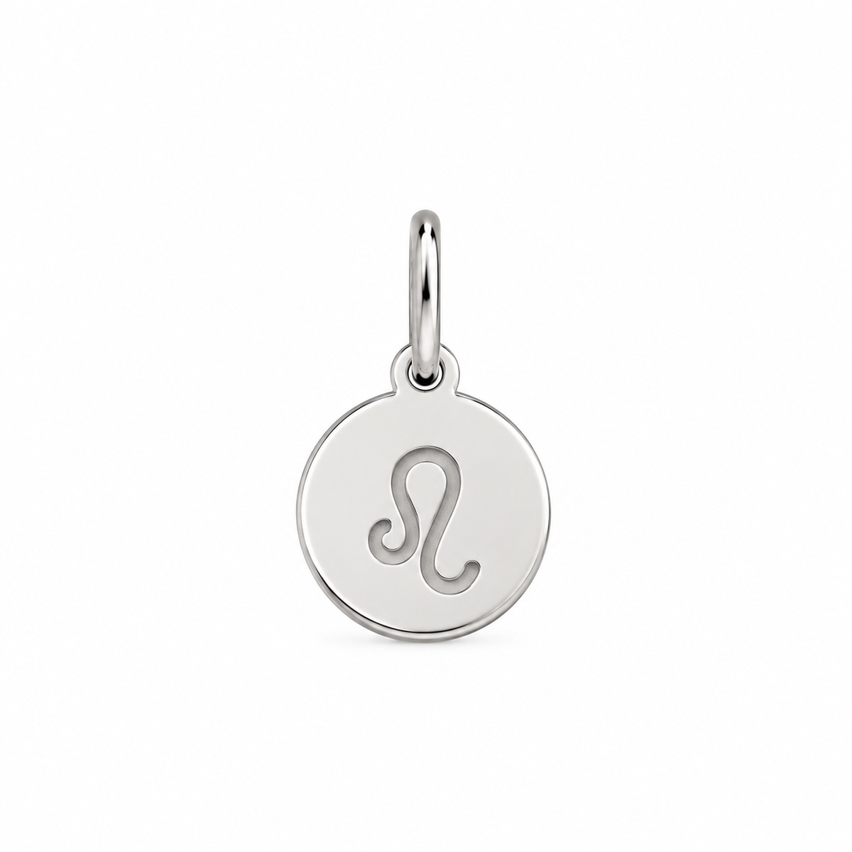 Scarlat SKU 15164 foto 1 | Pingente Signos Chapinha Lisa Ródio Branco