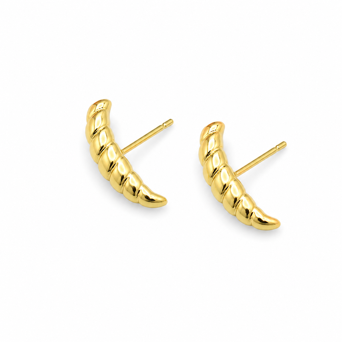 Brinco Ear Hook Croissant MontClair Ouro 18k