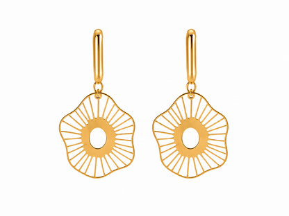 Brinco Dália Ouro 18k
