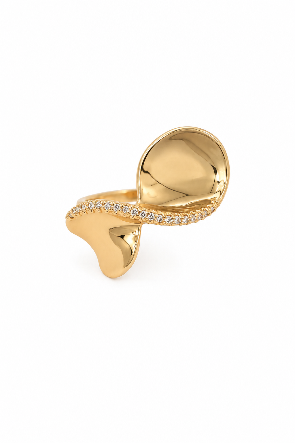 Anel Onda Luxury Rose