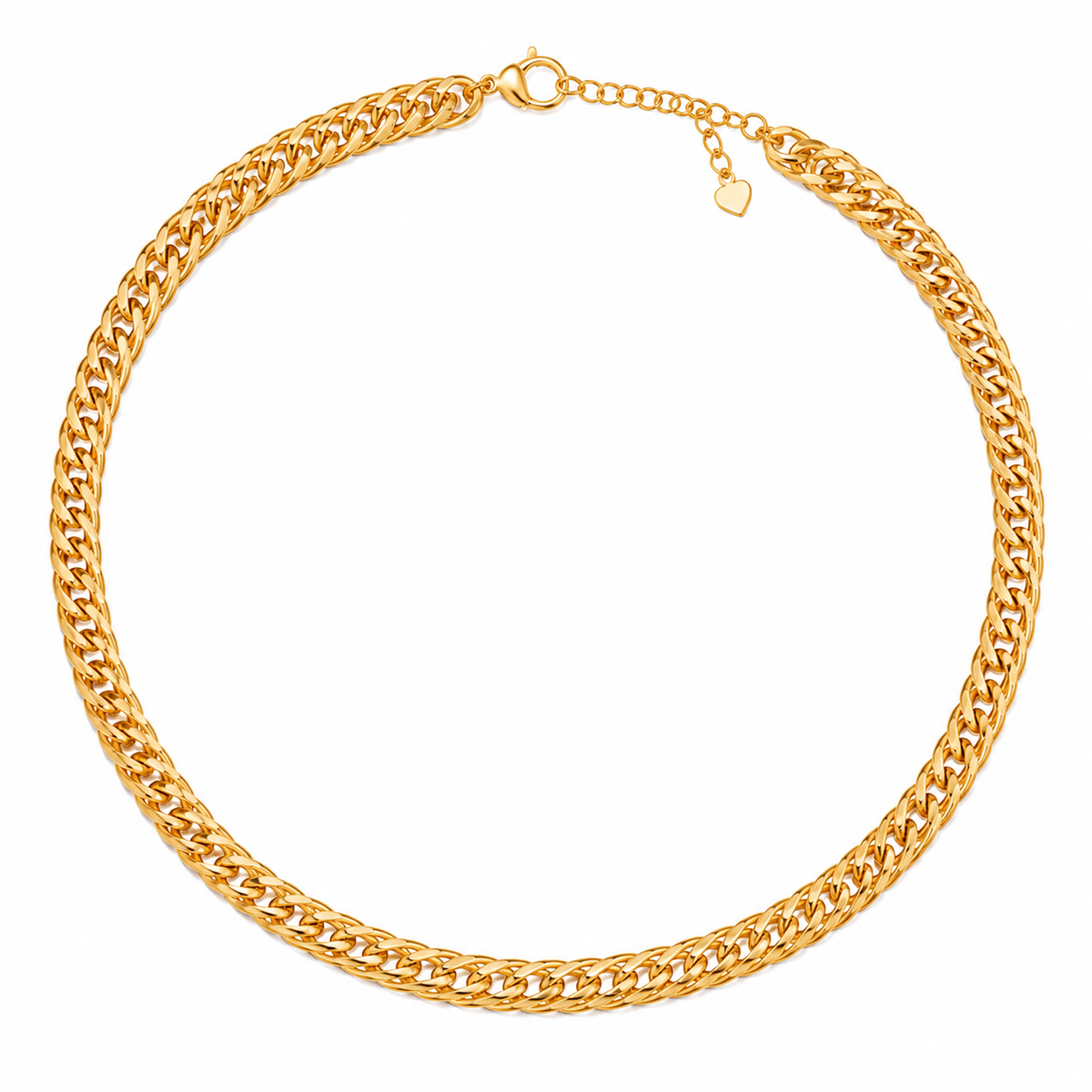 Choker Elo Duplo Ouro 18k
