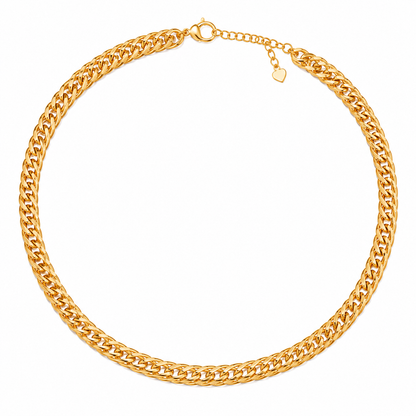 Choker Elo Duplo Ouro 18k