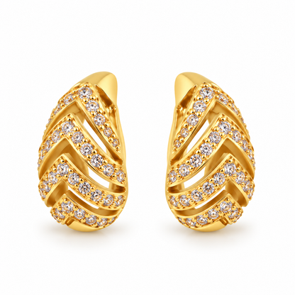 Brinco Zara Gota Aberta M Ouro 18k