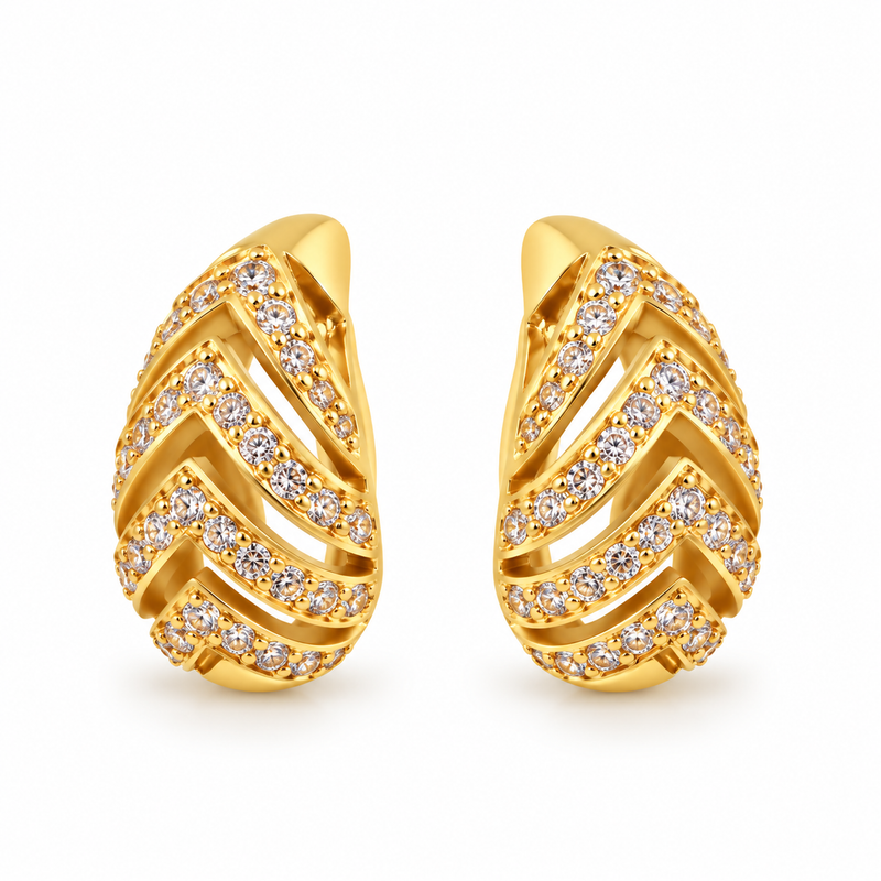 Brinco Zara Gota Aberta M Ouro 18k