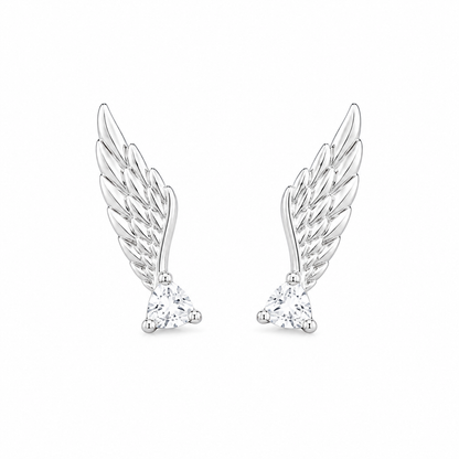 Brinco Asa de Anjo Prata 925