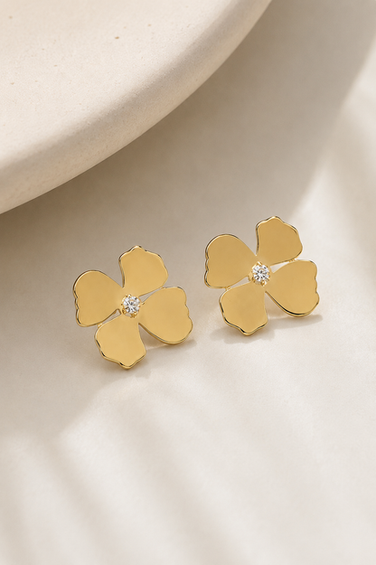 Brinco Petale Ouro 18k