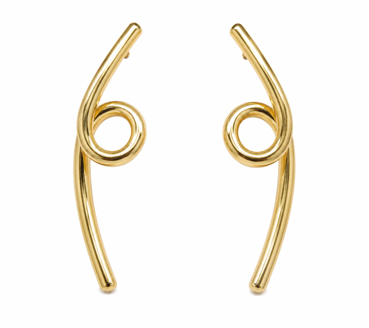 Brinco Frontal Circular Ouro 18k