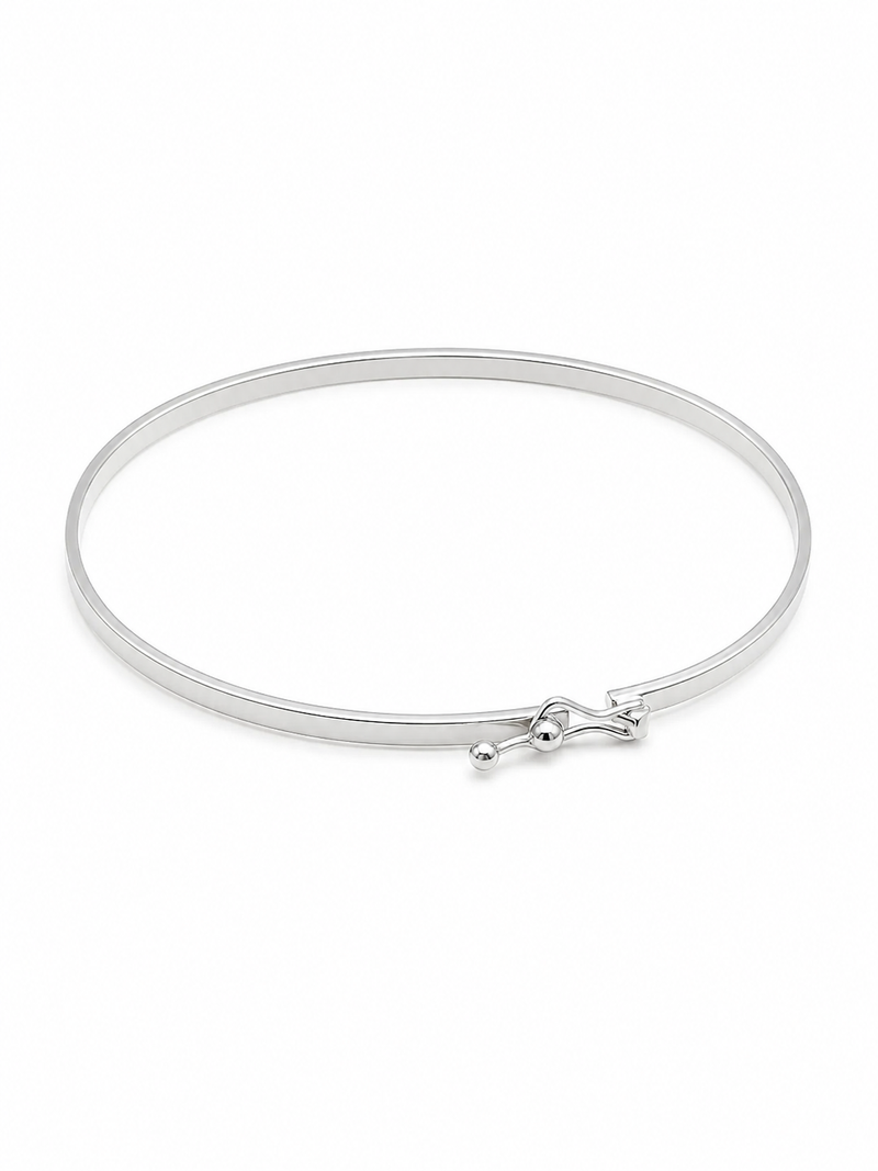 Bracelete Quaddrado Liso Prata 925