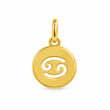 Scarlat SKU 15147 foto 1 | Pingente Signos Chapinha Lisa Ouro 18k
