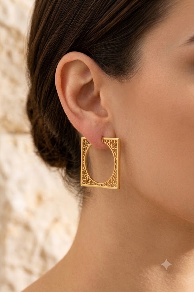 Brinco Argola Savoy Ouro 18k