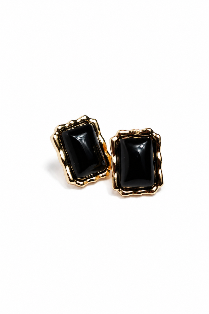 Brinco Rubra Ônix Ouro 18k