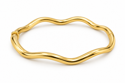 Bracelete Ondulado Click Ouro 18k