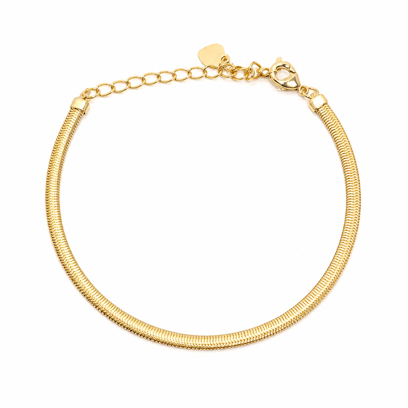 Pulseira Fio Alemão 3mm Ouro 18k