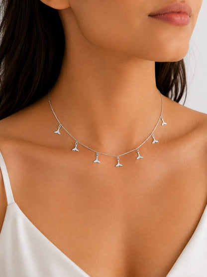 Choker Rabo de Baleia Prata 925