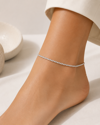 Tornozeleira Riviera Prata 925