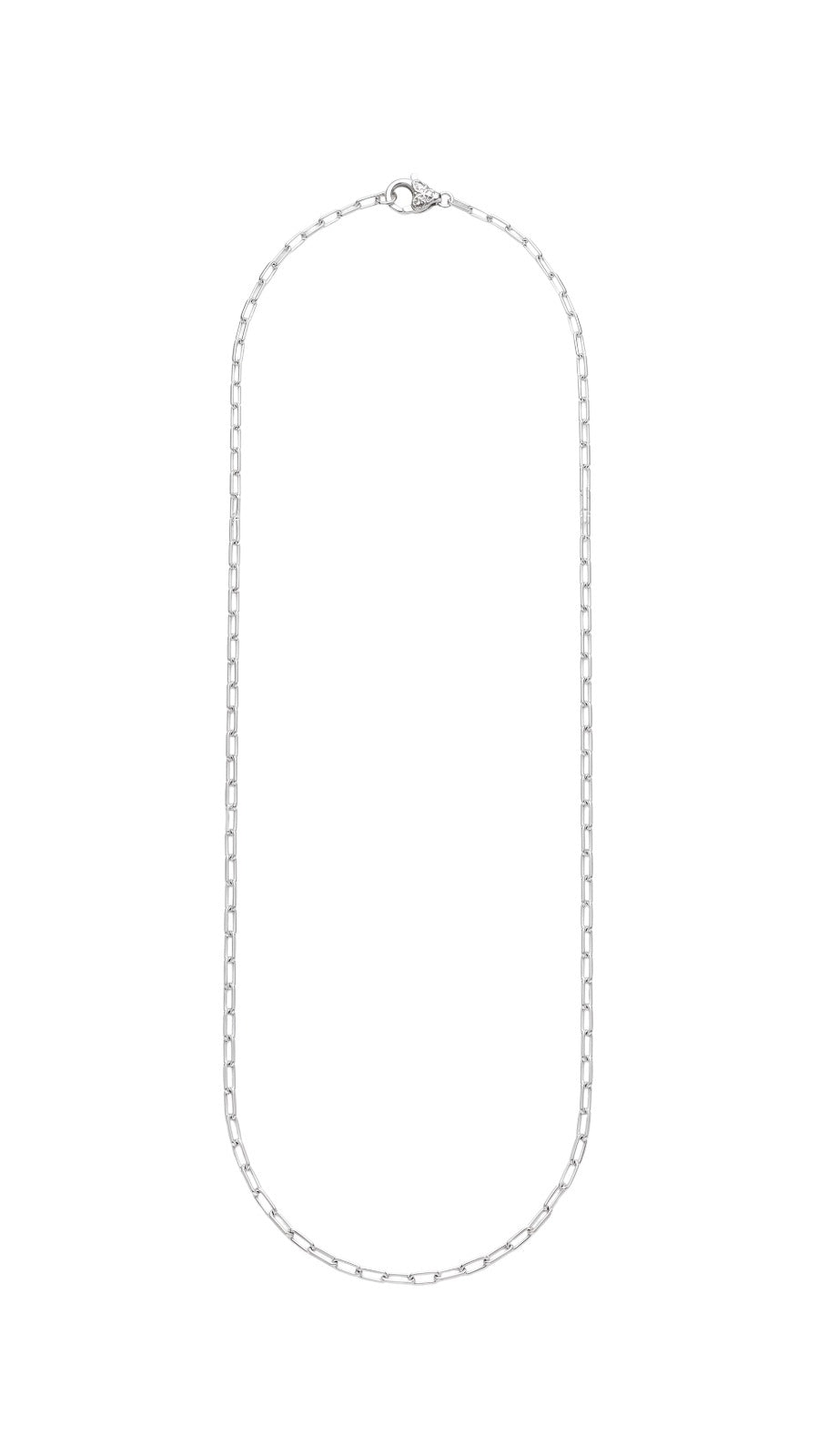 Corrente 60cm Prata 925 Masculina Cartier Puffer 1mm