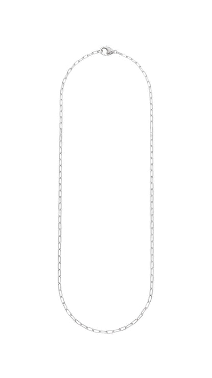 Corrente 60cm Prata 925 Masculina Cartier Puffer 1mm