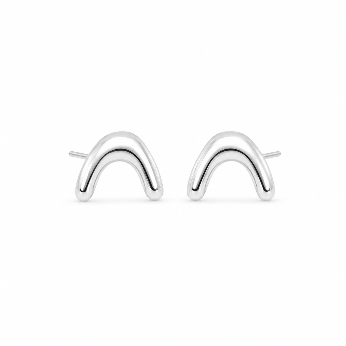 Brinco Bigode Liso Prata 925