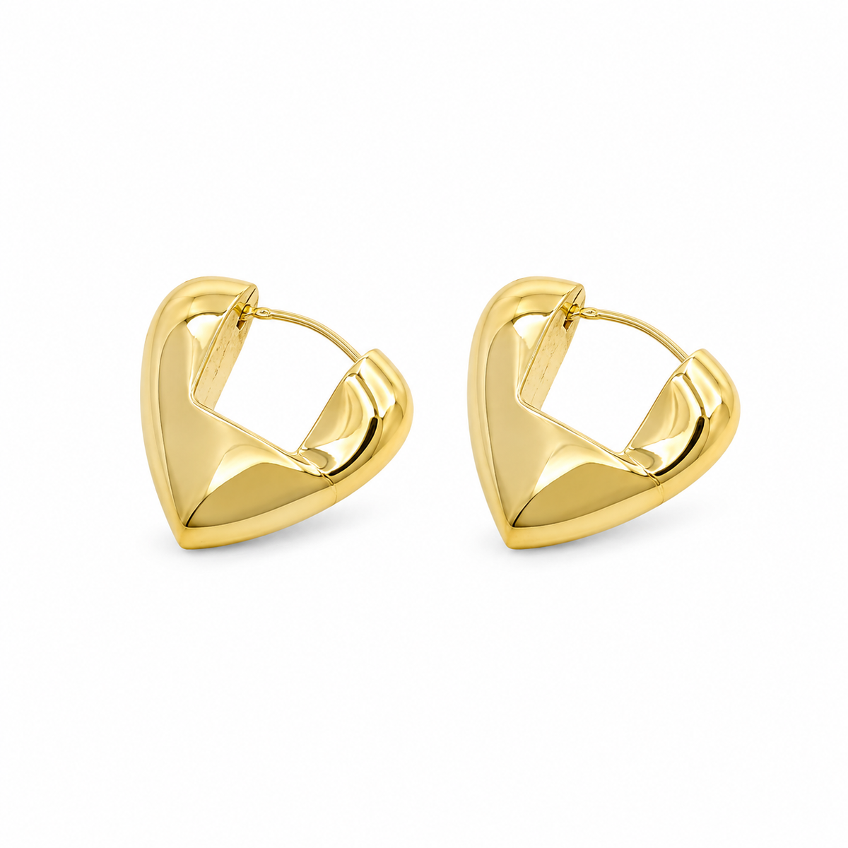 Brinco Heart Glow ouro 18k