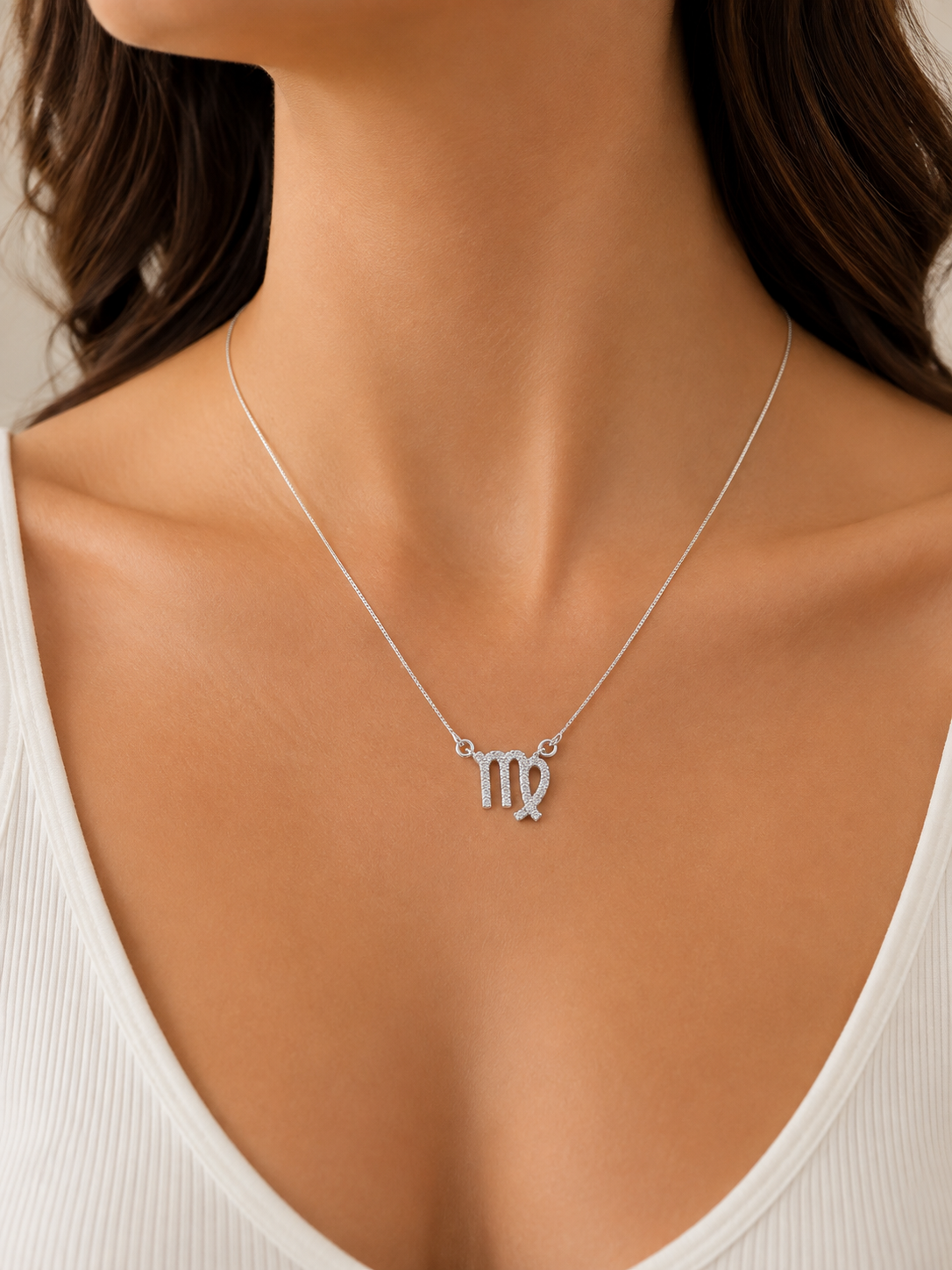 Colar Signo Virgem Prata 925