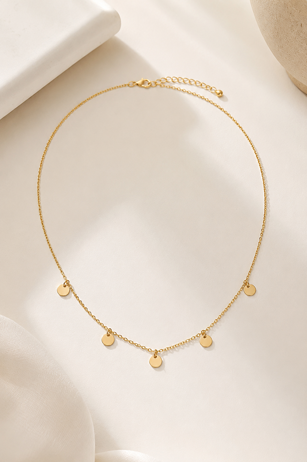 Choker Cartier Chapinha Redonda Ouro 18k