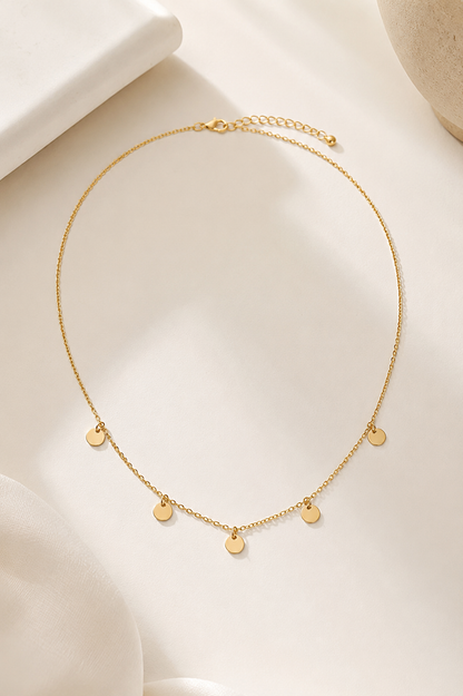 Choker Cartier Chapinha Redonda Ouro 18k