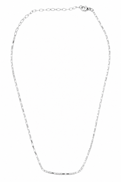 Choker Elo Cartier + Veneziana Agrupada Ródio Branco