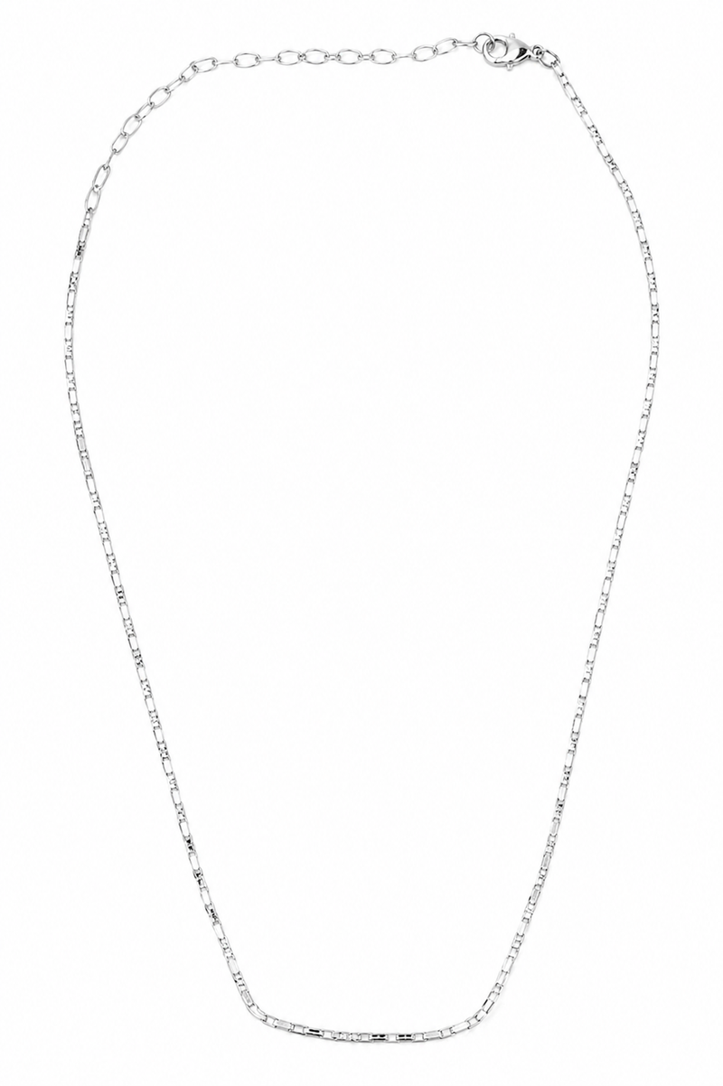 Choker Elo Cartier + Veneziana Agrupada Ródio Branco