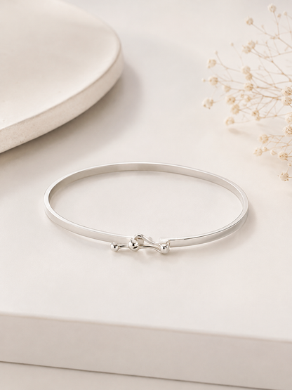 Bracelete Quaddrado Liso Prata 925