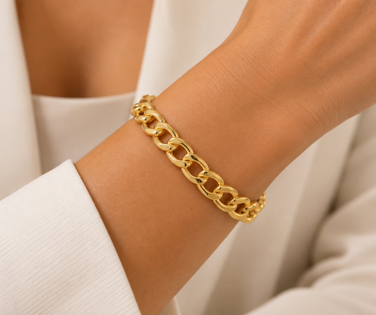 Bracelete Cordas Click Ouro 18k