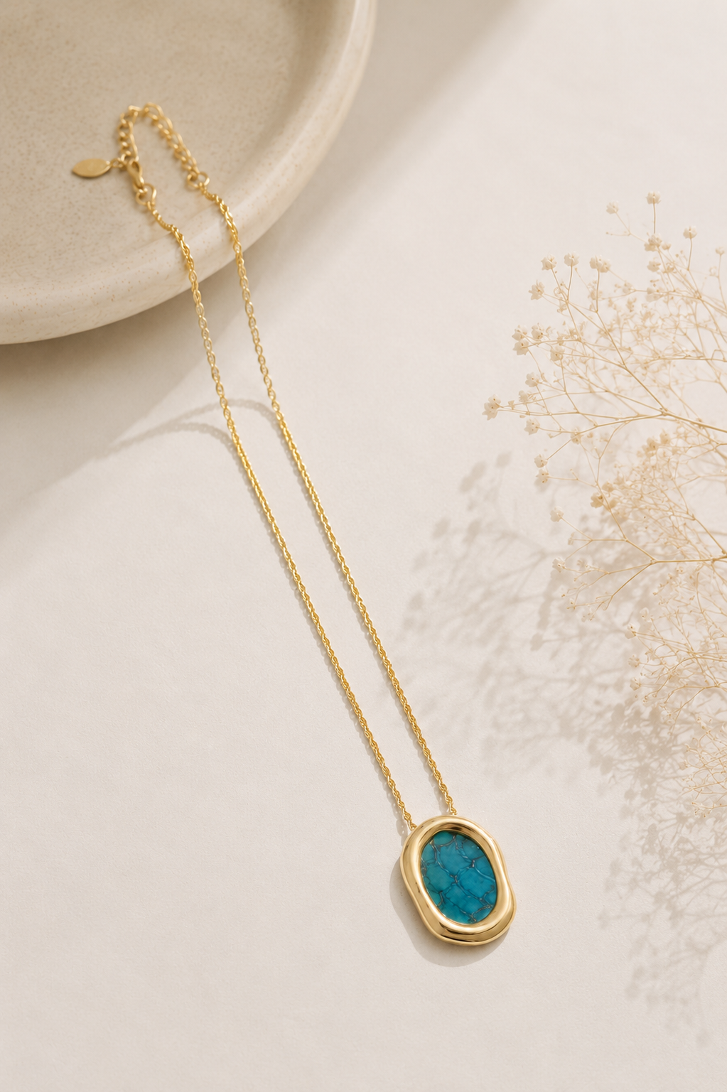 Colar Orgânico com Cordão Baiano Ouro 18k