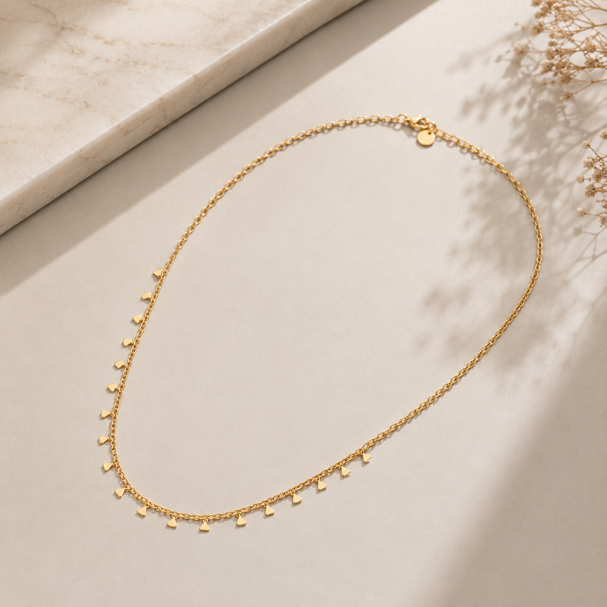 Choker Geométrico Triângulo MontClair Ouro 18k