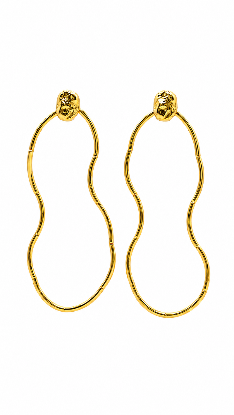 Brinco Essence Orgânico Ouro 18k