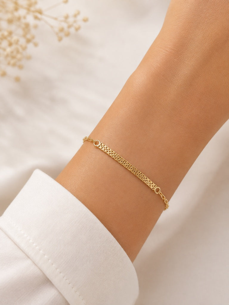 Pulseira Veneziana Dupla na Cartier Ouro 18k