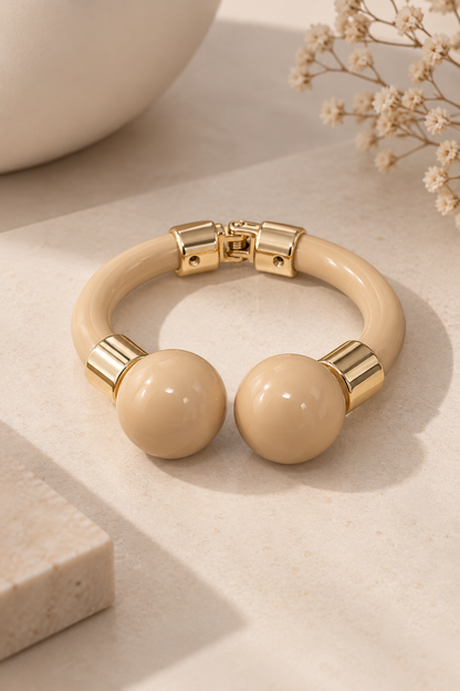 Bracelete Tubo Resinado Ouro 18k
