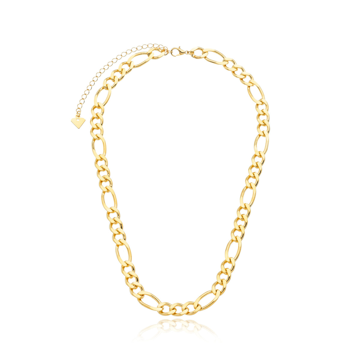 Choker Elo Grumet Médio Folheado em Ouro 18K