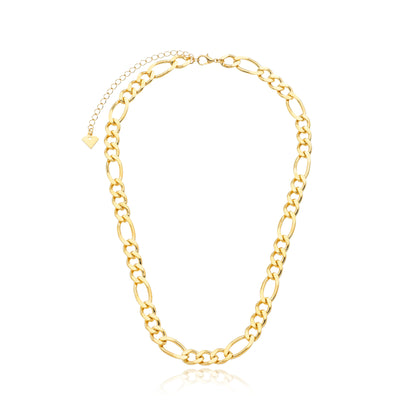 Choker Elo Grumet Médio Folheado em Ouro 18K