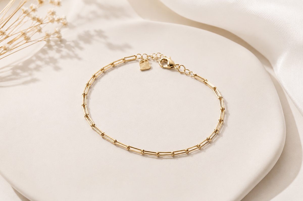Tornozeleira Elo Cartier Ouro 18k