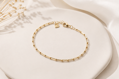 Tornozeleira Elo Cartier Ouro 18k