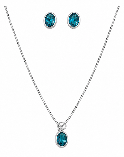 Scarlat SKU 15366 foto 1 | Conjunto Oval Prata 925