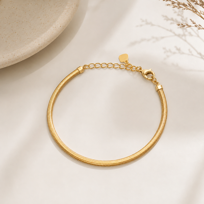 Pulseira Fio Alemão 3mm Ouro 18k