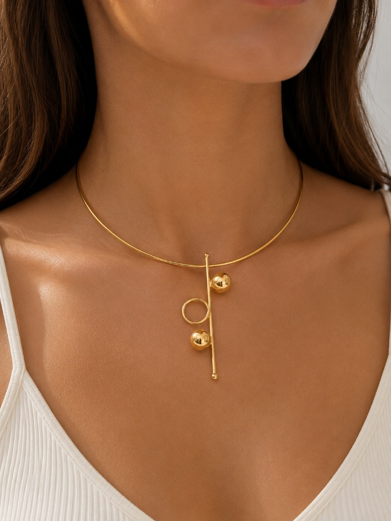 Scarlat SKU 15090 foto 3 | Aro com Pingente Fio Orgânico Ouro 18k