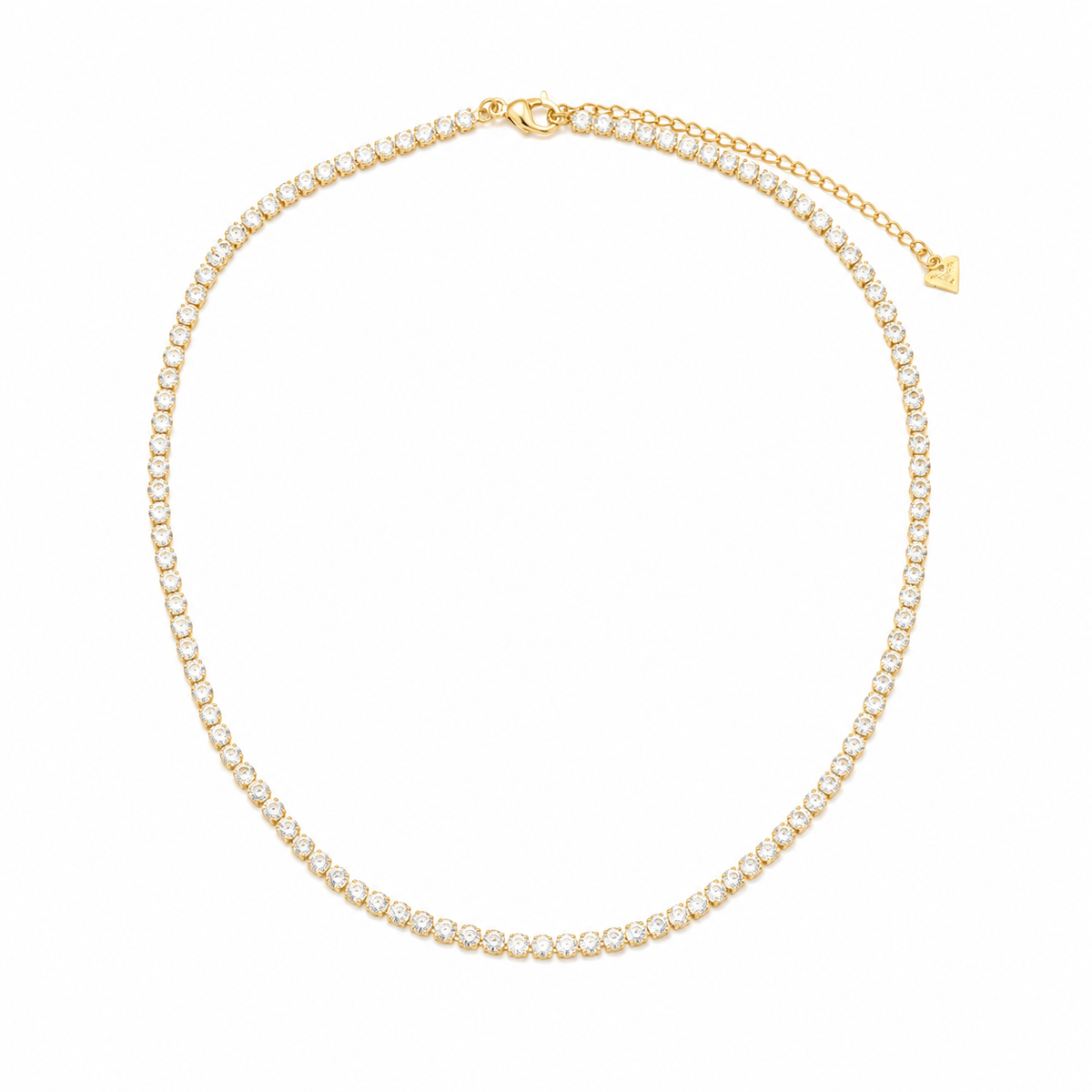 Choker Riviera 3mm Ouro 18k