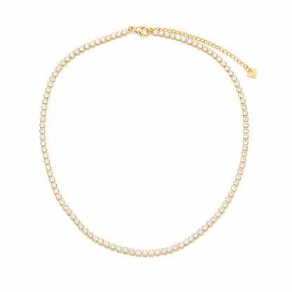 Choker Riviera 3mm Ouro 18k