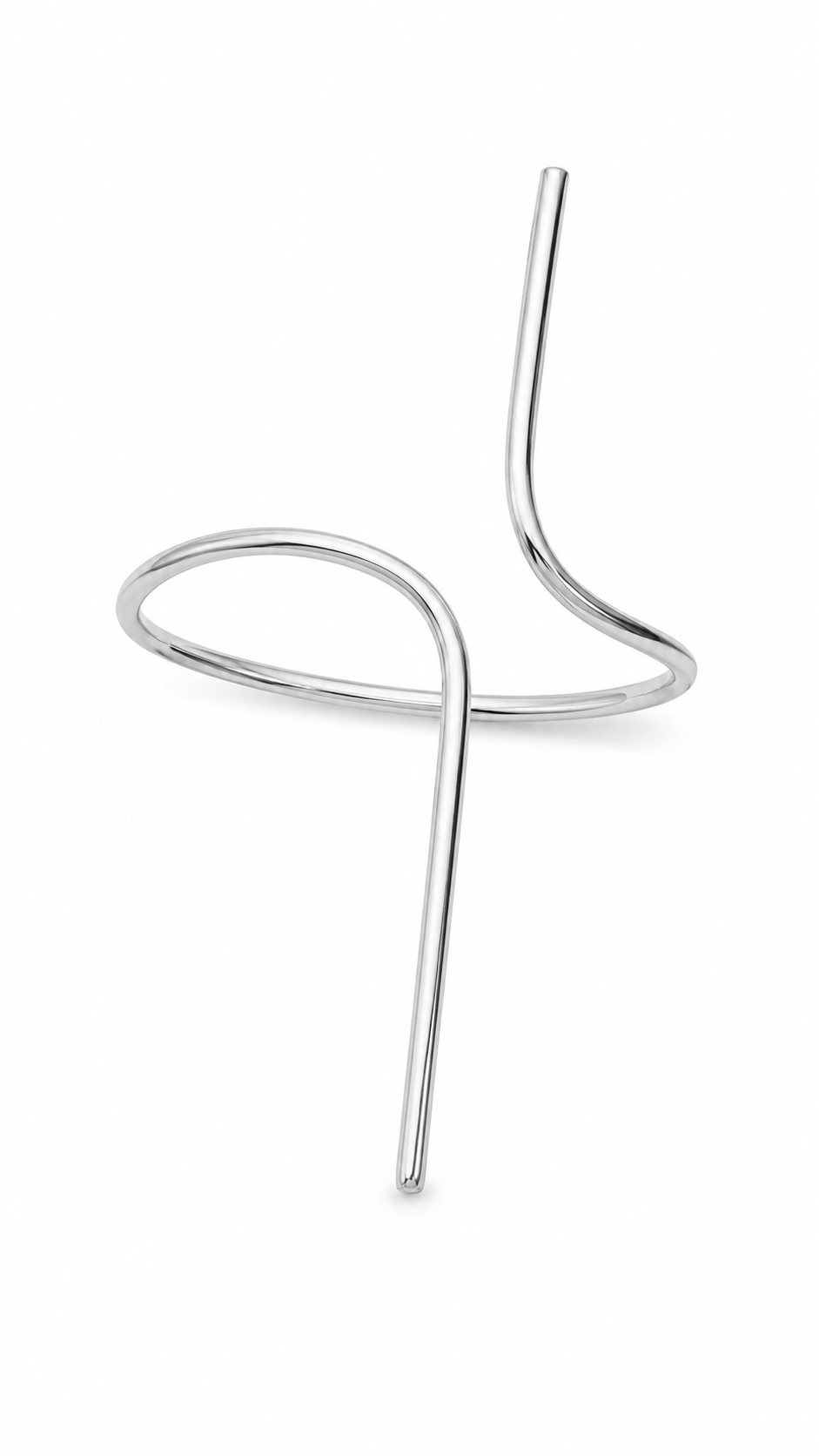 Bracelete Slim Basic Ródio Branco